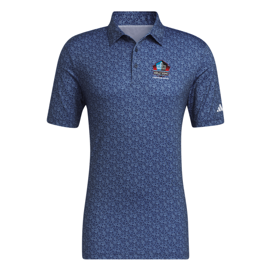 Hall of Fame Adidas Ultimate 365 Print Polo- Navy