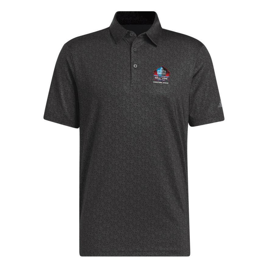 Hall of Fame Adidas Ultimate 365 Print Polo- Black