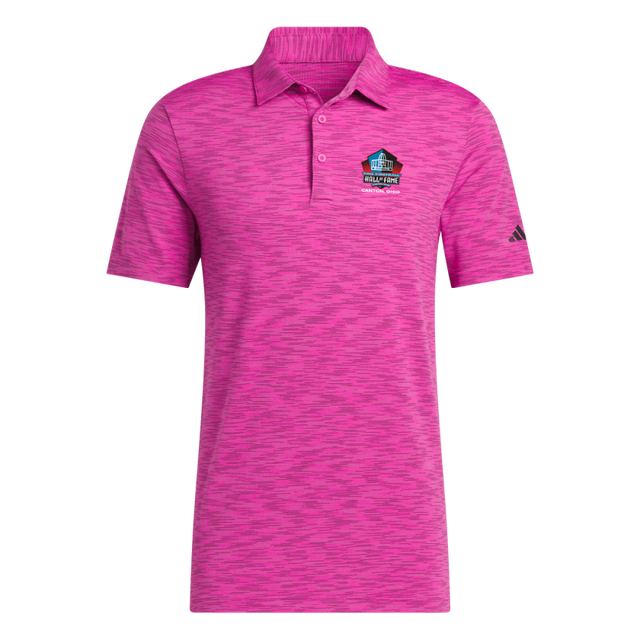 Hall of Fame Adidas Space Dye Polo - Fuchsia