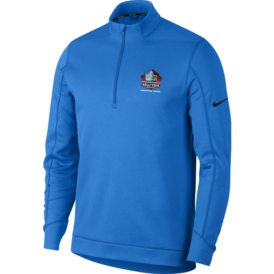 Hall of Fame Men's Nike Half Zip Therma-Fit - Photo Blue