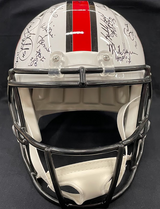 Hall of Fame Autographed Replica Helmet (Signed by 18 Hall of Famers)