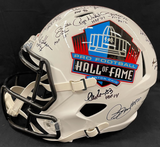 Hall of Fame Autographed Replica Helmet (Signed by 18 Hall of Famers)