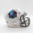 Bill Cowher Class of 2020 Autographed Hall of Fame White Mini Helmet With HOF Inscription