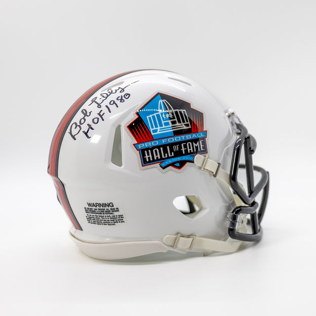 Bob Lilly Autographed Hall Of Fame Mini Helmet With HOF Inscription