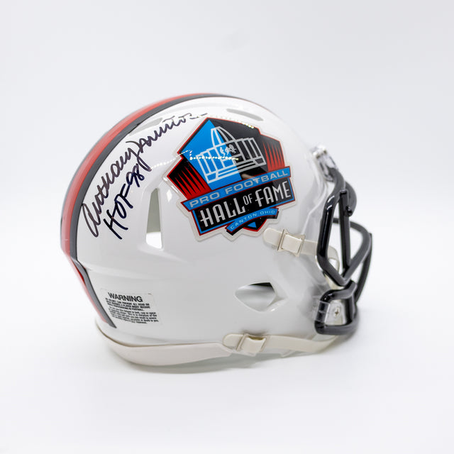 Anthony Muñoz Autographed Hall of Fame Speed Mini Helmet With Inscription