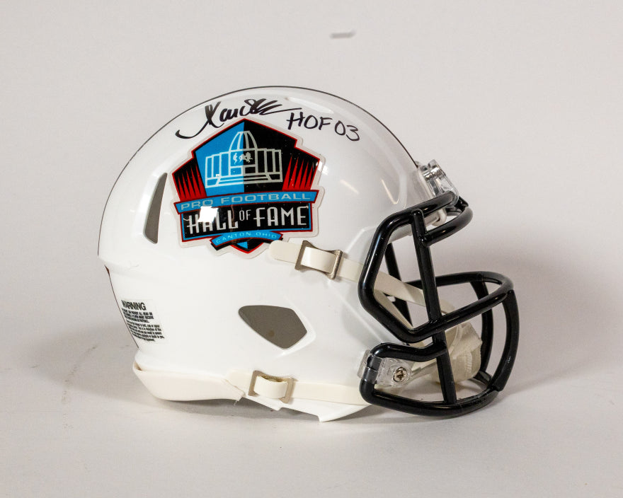 Marcus Allen Autographed Hall of Fame White Mini Helmet