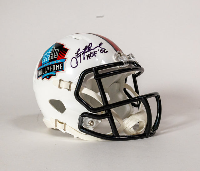 Troy Aikman Autographed Hall of Fame Mini Helmet