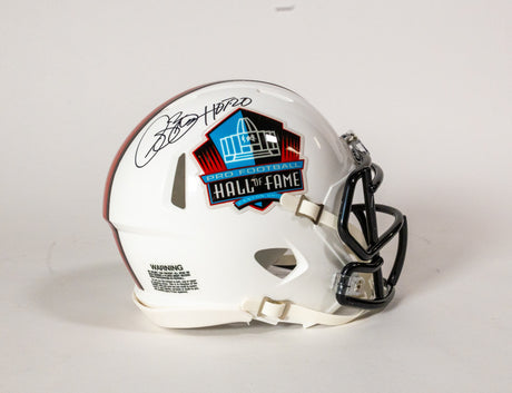 Isaac Bruce Class of 2020 Autographed Hall of Fame White Mini Helmet