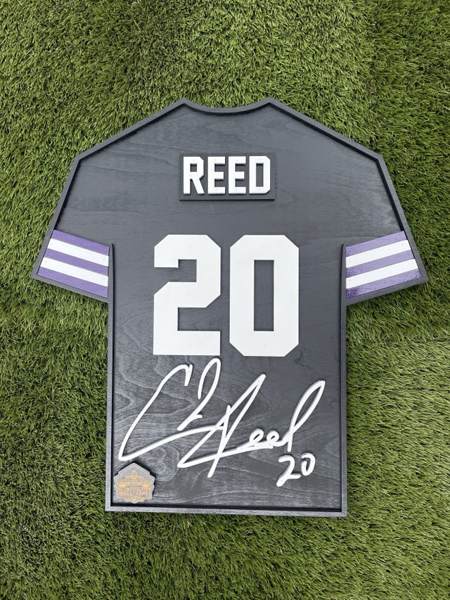 Ed Reed Wood Jersey 3D Sign