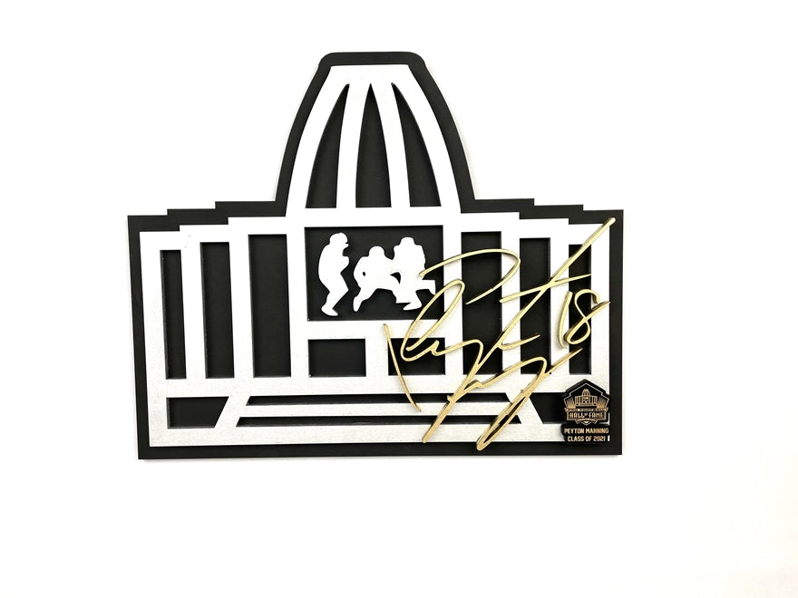 3D Rotunda Wall Sign With Gold Jacket Signature (Select Your Hall of Famer)
