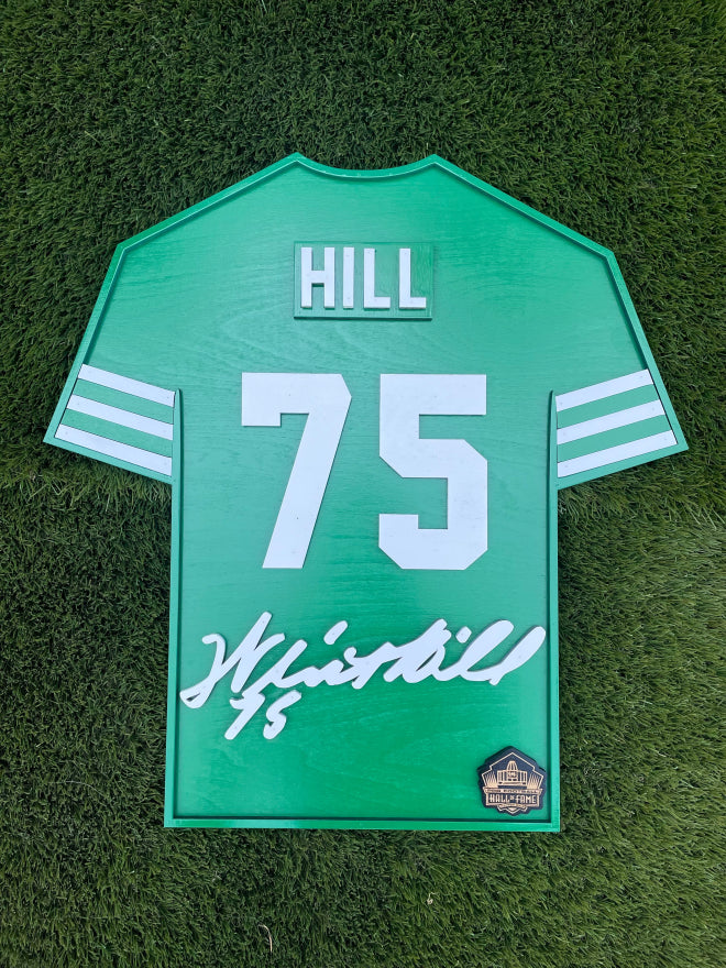 Winston Hill Wood Jersey 3D Sign