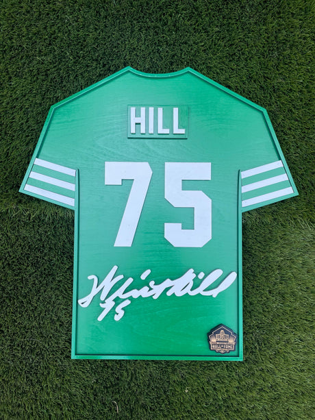 Winston Hill Wood Jersey 3D Sign