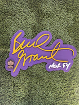 Bud Grant 3D Signature Color Wall Sign