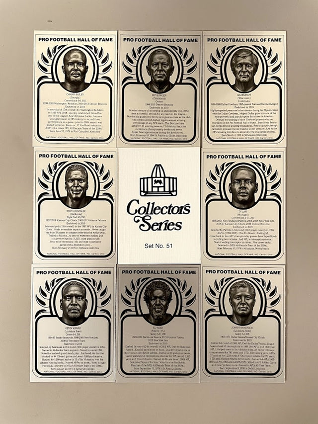 Hall of Fame Metallic Card Collector Series Set 51 (Class of 2019)
