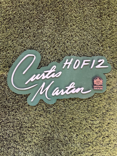 Curtis Martin 3D Signature Color Wall Sign