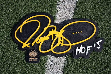 Jerome Bettis 3D Signature Color Wall Sign