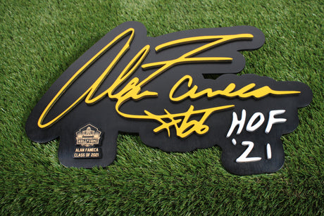 Alan Faneca Color Wood Sign