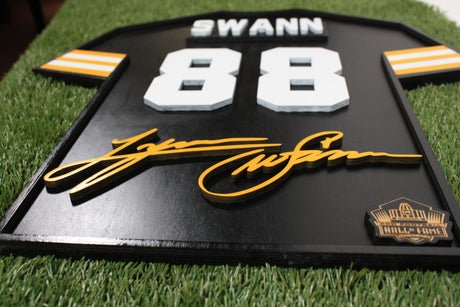 Lynn Swann Wood Jersey 3D Sign