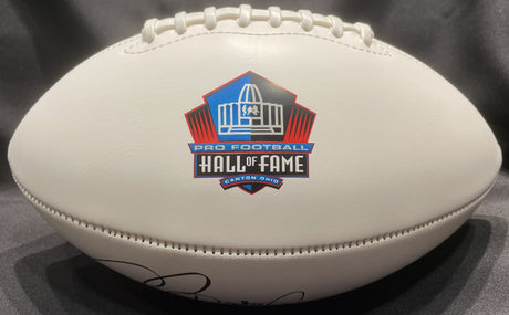Rondé Barber Class of 2023 Autographed Hall of Fame Football With HOF Inscription