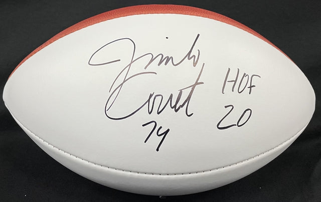 Jimbo Covert Class of 2020 Autographed Hall of Fame Football
