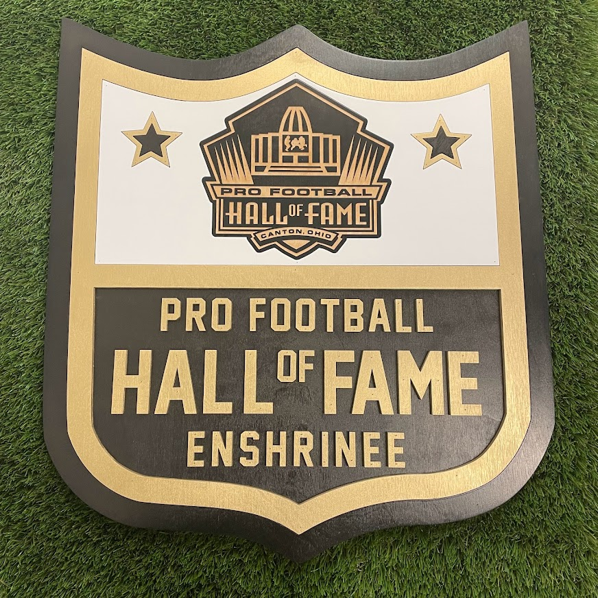 3D Hall Of Fame Enshrinee Patch Wall Sign - DS – Pro Football Hall