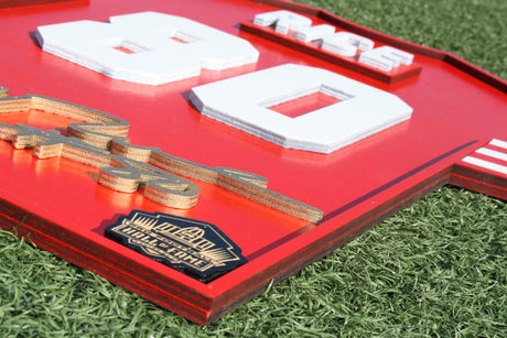 Jerry Rice Wood Jersey 3D Sign