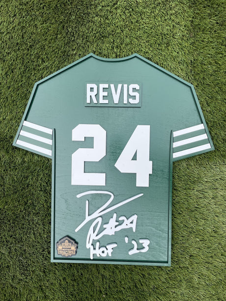 Darrelle Revis Wood Jersey 3D Sign