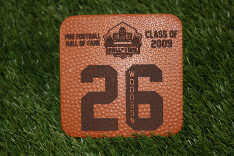 Rod Woodson Leather Player Coaster