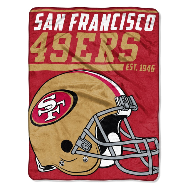 49ers The Northwest Company 46" x 60" 40-Yard Dash Micro Raschel Blanket