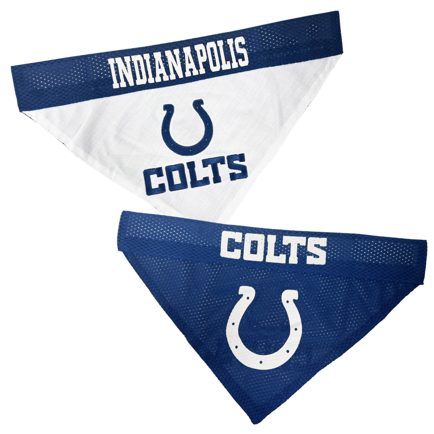 Colts Pets First Reversible Dog Bandana