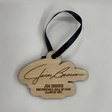 Jim Brown Wood Signature Ornament