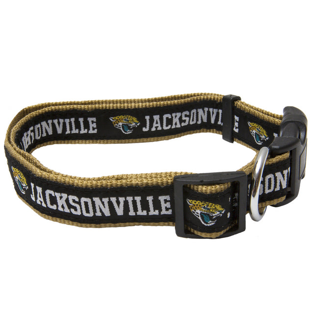 Jaguars Pets First Nylon Dog Collar