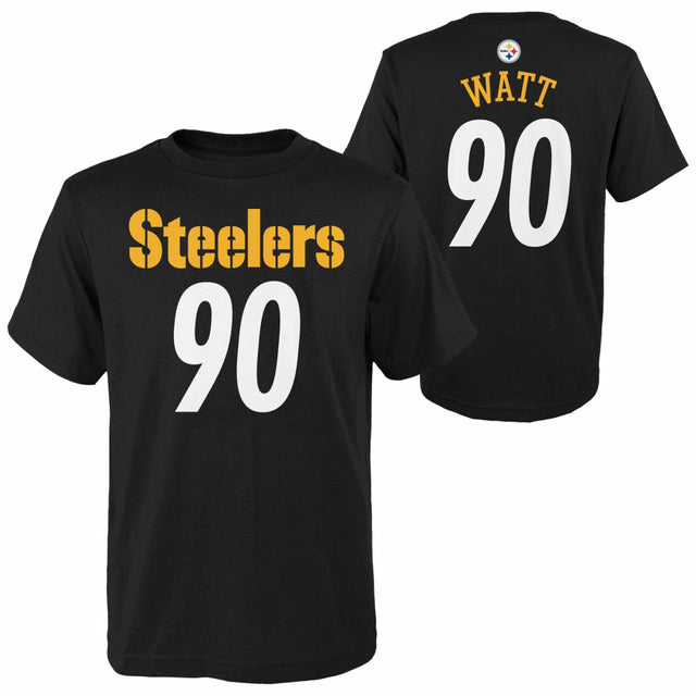 Steelers TJ Watt Youth Mainliner Name & Number Tee