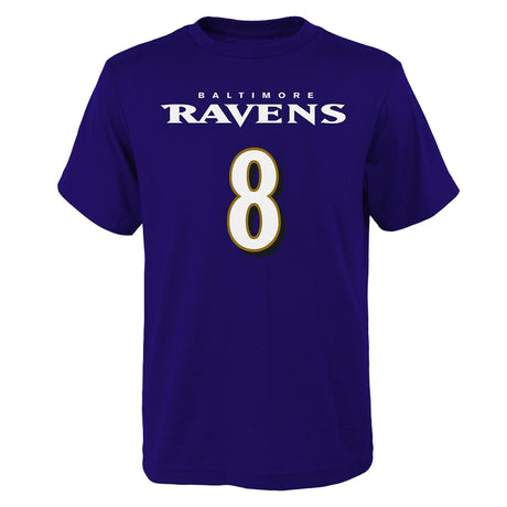 Ravens Lamar Jackson Youth Mainliner Name and Number T-Shirt