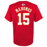 Chiefs Patrick Mahomes Youth Mainliner Name and Number T-Shirt