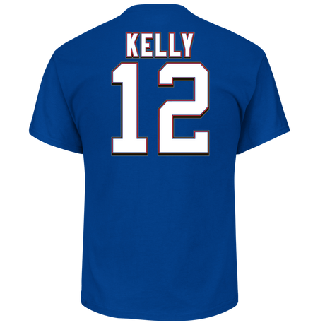 Jim Kelly Buffalo Bills 2017 Hall of Fame Name and Number Tee