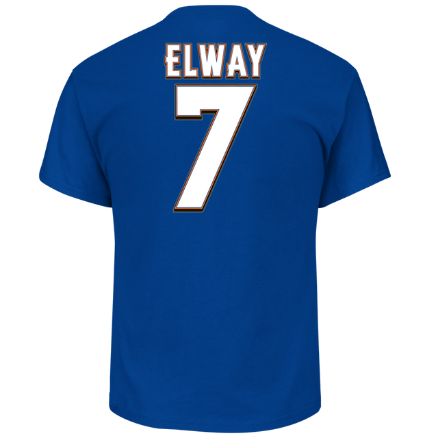 John Elway Denver Broncos 2017 Hall of Fame Name and Number Tee