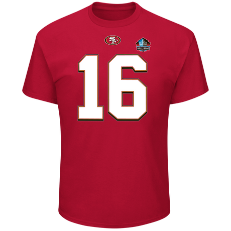 Joe Montana San Francisco 49ers 2017 Hall of Fame Name and Number Tee