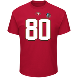 Jerry Rice San Francisco 49ers Hall of Fame Name and Number Tee