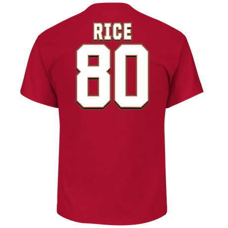 Jerry Rice San Francisco 49ers Hall of Fame Name and Number Tee