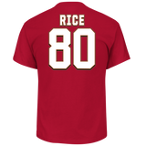 Jerry Rice San Francisco 49ers Hall of Fame Name and Number Tee