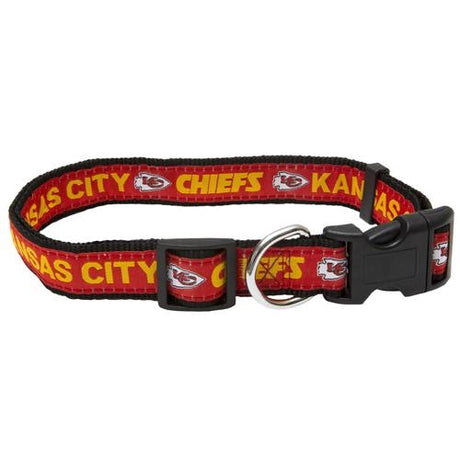 Chiefs Pets First Nylon Dog Collar