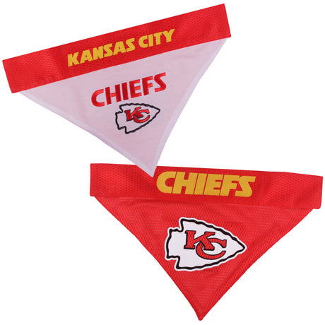 Chiefs Pets First Reversible Dog Bandana