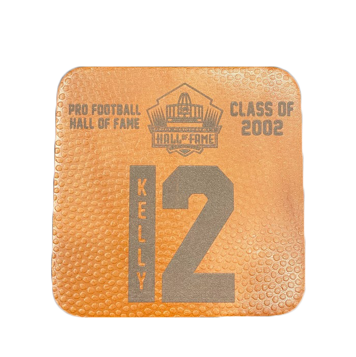 Jim Kelly Leather Player Coaster