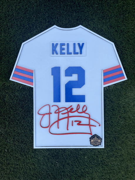 Jim Kelly Wood Jersey 3D Sign - DS
