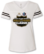 Black College Football Hall of Fame Women's Classic Logo T-Shirt - White