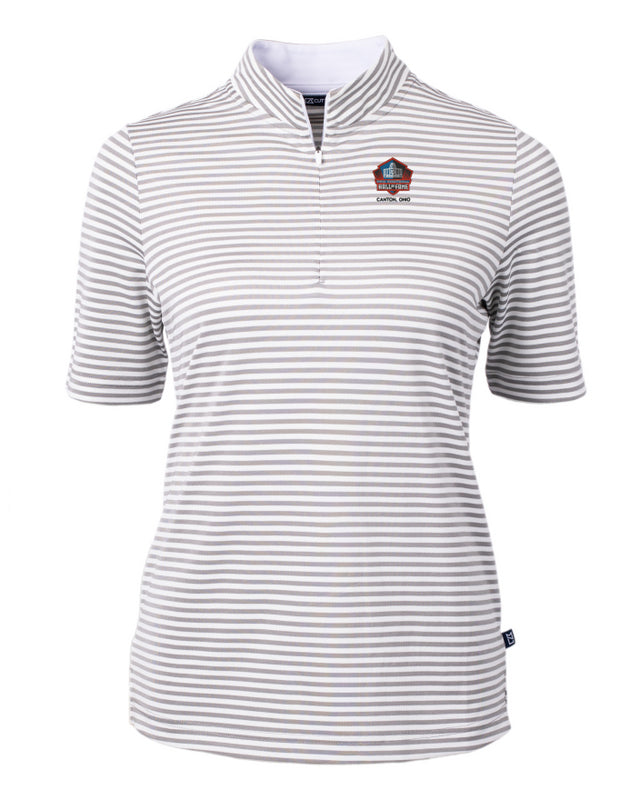 Hall of Fame Women's Virtue Eco Pique Stripe Recycled Polo