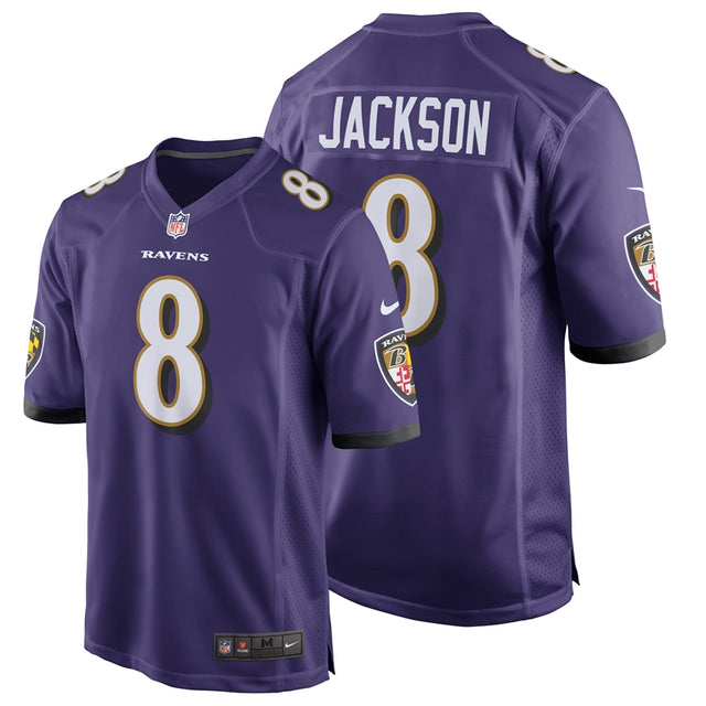 Ravens Lamar Jackson Adult Nike NFL Game Jersey