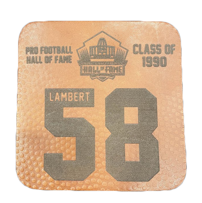 Jack Lambert Leather Player Coaster