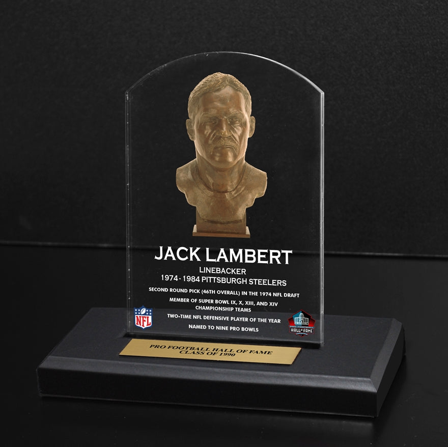 Jack Lambert Bust Plaque